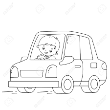 1082x605 bo on the go coloring page bo on the go kids shows coloring pages. Coloring Page Outline Of Cartoon Car With Driver Image Transport Royalty Free Cliparts Vectors And Stock Illustration Image 133541298