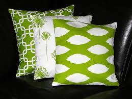 Lime Green Pillows Decorative Pillows Trio Ikat Chain By Beckorama 42 00 Green Throw Pillows Lime Green Pillows Green Pillows Decorative