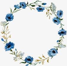 New users enjoy 60% off. Antique Round Lace Ancient Circle Frame Retro Border Png And Vector With Transparent Background For Free Download Flower Frame Floral Border Blue Watercolor Floral