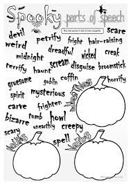 Spooky Parts Of Speech Worksheet Free Esl Printable Worksheets Made By Teachers Parts Of Speech Worksheets Parts Of Speech Part Of Speech Noun