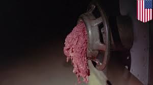 精肉工場で従業員が作動中の挽肉機に誤って落下し死亡 - YouTube