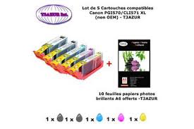 Ink cartridges for canon pixma mg5750 mg5751 mg5752 mg6850. Cartouche D Encre T3azur 5 Cartouches Compatibles Canon Pgi570 Cli571 Xl Pour Canon Pixma Mg5700 Mg5750 Mg5751 Mg5752 Mg5753 10f A6 Brillantes T3azur Darty