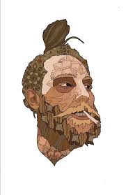 Progress shot of this Boogie T portrait! ❤️🎨❤️