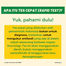 Sekretariat Kabinet Republik Indonesia Apa Itu Rapid Test Sekretariat Kabinet Republik Indonesia
