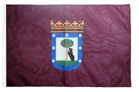 Animierte und wehende fahnen zu madrid. Flagge Fahne Spanien Stadt Madrid Mit Hohlsaum Flaggenfritze De