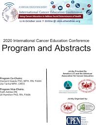 We have her phone number and we will give it to you for free! 2020 International Cancer Education Conference Program And Abstracts Springerlink