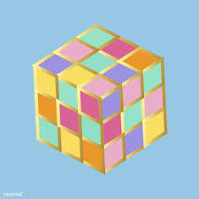 Rubik S Cube In Rainbow Colors Vector Free Image By Rawpixel Com