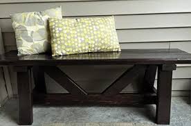 While it has a thick wooden slab as a seat and two thinner ones as legs, both have rounded edges and a brace connects the legs, which sets it apart from others. 12 Pretty And Practical Diy Front Porch Benches Shelterness