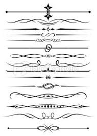 Vintage Elements And Borders Set For Ornate And Decoration Decorative Lines Pinstriping Designs Borders