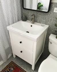 It's easiest to tackle this step if you remove the doors from the vanity. How I Installed An Ikea Bathroom Vanity Project Palermo