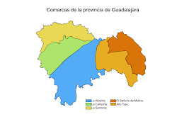 La alcarria desde mapcarta, el mapa libre. Comarcas De La Provincia De Guadalajara 2008 Tamano Completo Gifex