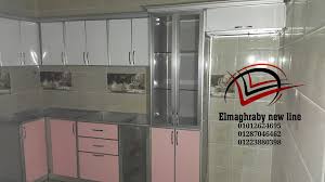 مطبخ U V اللون روز ف أبيض تم التركيب Elmaghraby New Line Facebook