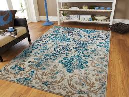 Amazon Com Modern Runner For Hallway 2x8 Blue Ivory Navy Gray Beige 2x7 Rug Soft Rugs For Rugs In Living Room Modern Rugs Blue Living Room Area Rugs
