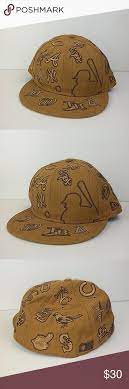 New Era Mlb All Team Hat Size 7 5 Deep Mustard Color Striped Every Team Logo Baseball Hat Size 7 5 59 6 Cm Lightly Used Top Is Great Un Hat Sizes New Era Hats