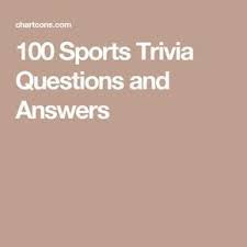 Here are 3 random sports trivia questions and answers: Pin On Fun Trivia Questions