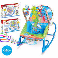Baby Rocker Bouncer Reclining Chair Soothing Music Vibration With Toys 0 M New Baby Rocker Baby Rocking Chair Baby Bouncer