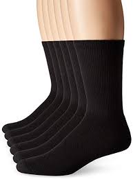 Hanes Men S X Temp Comfort Cool Vent Crew Socks Black Sock Size 10 13 Shoe Size 6 12 Pack O Outfit Accessories Mens Socks Fashion Mens Crew Socks