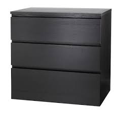Verkaufe eine weiße süße kommode malm von ikea mit 6 schubladen und den maßen: Malm Kommode Mit 3 Schubladen Schwarzbraun 80x78 Cm Ikea Osterreich