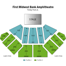 First Midwest Bank Amphitheatre Seating View