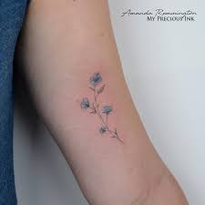 Freehand Watercolor Tattoo By Mentjuh Elegant Tattoos Watercolor Tattoo Flower Forget Me Not Tattoo
