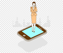 Animation line art, animasi muay thai bergerak, blue, angle png. Kartun Ilustrasi Telepon Seluler Wanita Berdiri Di Telepon Wanita Bisnis Tangan Orang Orang Png Pngwing