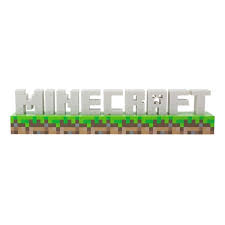 Paladone gift something better minecraft bee led bedside table lamp 35cm tall let there bee light: Minecraft Logo Lamp Toys And Collectibles Eb Games New Zealand