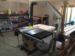 Adjustable Swivel Arm Dust Collection For Over Table Saw Blade Insert Sierra De Banco Botellero Proyectos