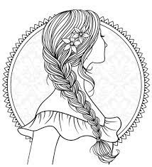 Everything has been classified in themes which are commonly used in primary education. Girl With Plaited Hair To Colour Recolor App Pattern Coloring Pages Colorful Drawings Best Friend Drawings