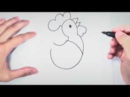 Glitter Draw A Chiken Easy How To Draw Chiken Painting For Kid Drawing Tutorial Easy Drawing For Beginners Happy Drawing