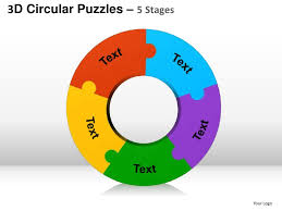 Incorporate this professionally designed puzzle piece diagrams with business men silhouettes to present how efficiently your team works towards finding solutions to the problems. 3d Circular Puzzles 5 Stages Powerpoint Presentation Templates