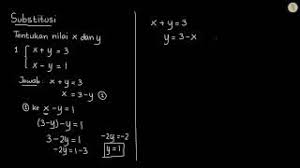 Maybe you would like to learn more about one of these? Contoh Soal Metode Substitusi 2 Variabel Cara Golden