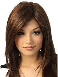 We are pleased to welcome you to our website. Amazon Com Brown Medium Length Straight Synthetic Hair Wigs For Women Long Hair Brown Party Daily Costume Wig With Bangs Beauty