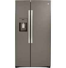 Get free shipping on qualified ge or buy online pick up in store today in the appliances department. Ge Appliances Gss25imnes 25 1 Cu Ft Side By Side Refrigerator Slate