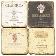 These tiles deserve to be hanging on our. Italian Wine Tumbled Marble Drink Coasters