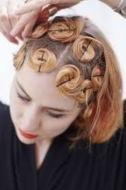 Image Result For How To Do 1940s Hairstyles For Short Hair And Fascinator Pin Curls Short Hair Pin Curls Hair Styles