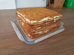 Homemade Russian Honey Cake With Adaptations Of Honey Butter Cream New One For Me 4032 X3024 Recipes Food Homemade Cakes Russian Honey Cake Honey Cake