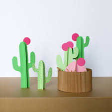 Fold a pretty origami cactus with a flower that sits in a pot! Make A Paper Cactus L Atelier Canson
