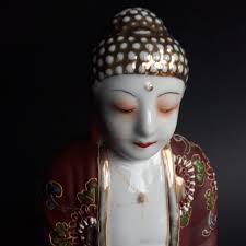 Vintage Buddha Original AEROZON Germany Porcelain Perfume Lamp  Rauchverzehrer 1950. the Electrical Part is Missing. Will Serve as a  Figurine