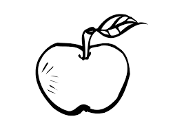 Dibujo de una fruta para colorear con niã±os. Dibujo Para Colorear Manzana Dibujos Para Imprimir Gratis Img 9549