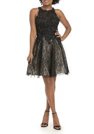 Xscape Short Lace Beaded Dress Beaded Dress Dresses Long Sleeve Cocktail Dress