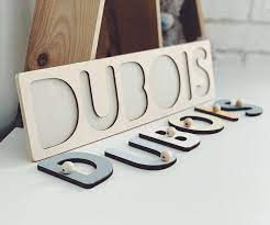 Name puzzles with pegs for toddlers educational montessori. Name Puzzle With Pegs Personalized Gift Handmade Toy Etsy Personalised Gifts Handmade Toddler Gifts Baby Gifts