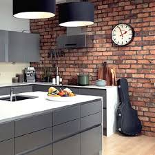 Not everyone has a real brick wall that they re willing to display but it s easy to achieve a traditional or modern look in your space using wallpaper instead. Brick Tiles Are A Stunning Way To Create The Effect Of An Exposed Wall Effect Using Our Eco Friendly Brick Brick Wall Kitchen Brick Slips Kitchen Brick Kitchen