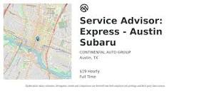 Continental Auto Group Service Advisor Express Austin Subaru Job ...