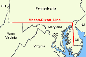 History Of The Mason Dixon Line Rising Sun Md Mason Dixon Line Mason Dixon Dixon