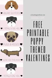 Free Puppy Themed Valentine S Puppy Valentines Free Puppies Free Valentine Cards