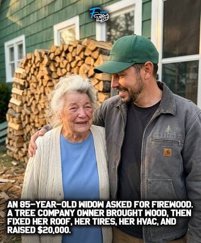 🪵 When 85-year-old Nana Abernathy called a local tree company in North  Carolina, she wasn't asking for much. She simply hoped someone could help  her get enough firewood to stay warm through