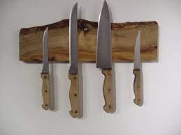 Wayfair.com has been visited by 1m+ users in the past month Live Edge Magnetic Knife Rack In Knotty Alder Magnetic Knife Rack Knife Rack Knife
