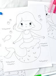 All 16 pages are available for download in one single file. Printable Mermaid Coloring Pages For Kids