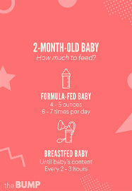 At 2 months, your baby should be taking around 4 ounces at each feeding, and both breast. 2 Month Old Baby