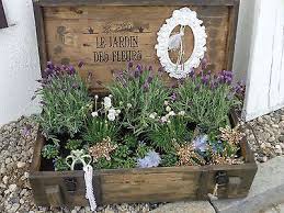 Vintage Pflanzkasten Rahmen French Shabby Minigarten Krauterkiste Fairy Mini Garten Garten Gestalten Garten